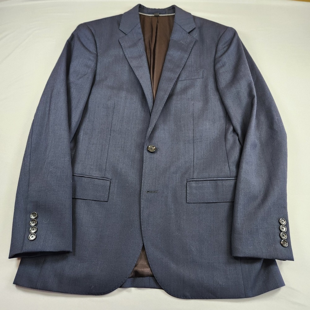 J Crew Ludlow Blazer Mens 36R Navy Blue Tollegno 1900 Wool Slim Fit Suit Jacket